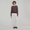 Mabel Striped wool jumper Brown