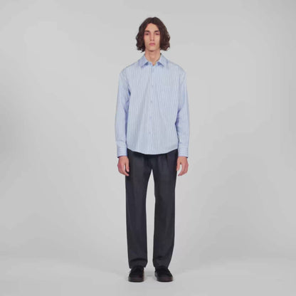 Hamptons Shirt Striped cotton shirt Sky Blue / White