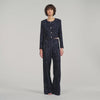 Ophelie Decorative tweed jacket Blue