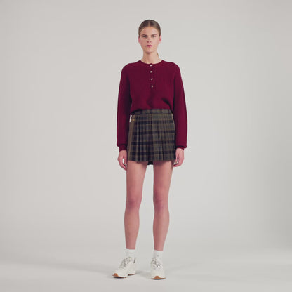 Brandon Wool And Cashmere Jumper Bordeaux