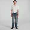 Baggy Used Baggy faded cotton jeans Blue Vintage - Denim