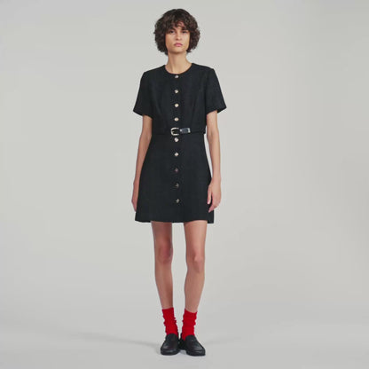 Palace 2-in-1 tweed dress Black