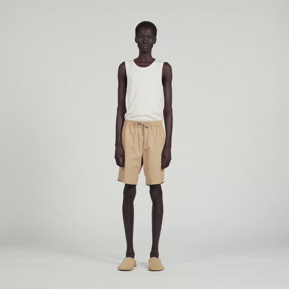 Cotton Shorts Beige
