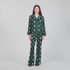 Paprika Paisley print pyjama shirt Green