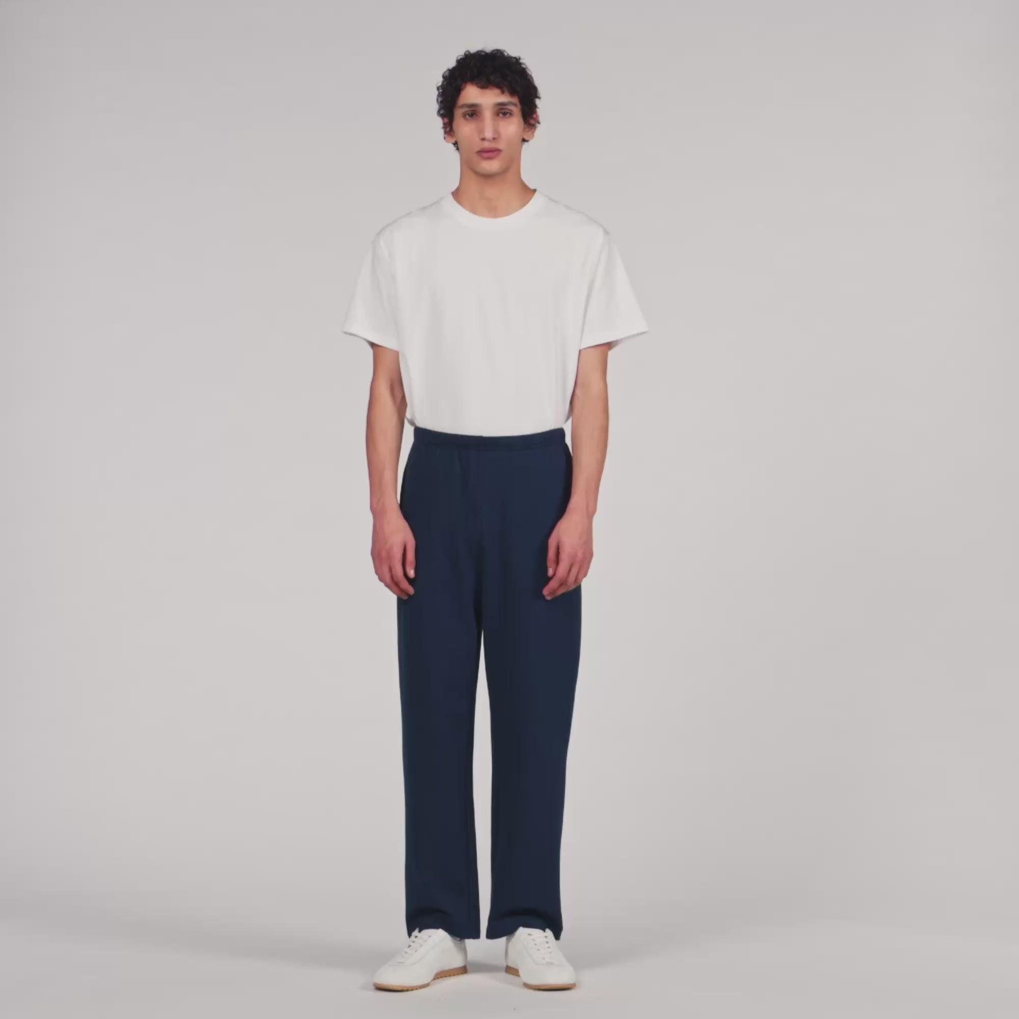 Cotton Jogging Bottoms Navy Blue