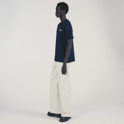Atelier Tee T-Shirt With Appliqué Logo Midnight Blue