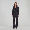 Thelma Wool Slim-Fit Suit Jacket Black
