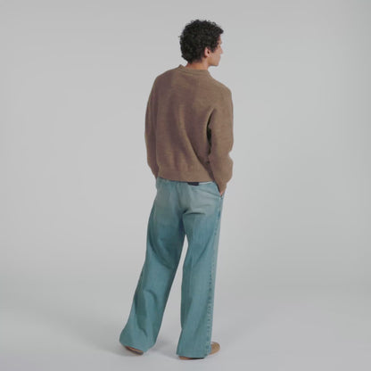 Alpaca Polo Alpaca polo shirt Beige / Taupe