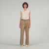 Cropped Shirt With Lace Details Ecru