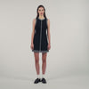 Short Button-Up Dress Black