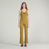 Milie Floral Pointelle Knit Jumper Olive