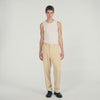 Oversized Linen And Cotton Trousers Butter Cream