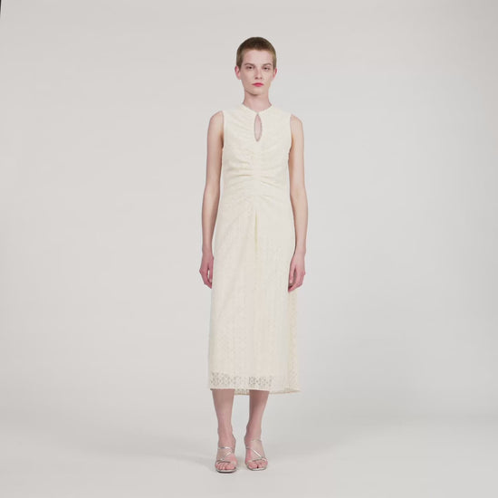 Diana Lace Maxi Dress Ecru