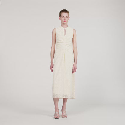 Diana Lace Maxi Dress Ecru