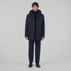 Minimalist Tech Parka Hooded padded parka Navy Blue