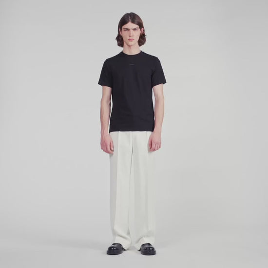 Sandro Logo Tee Cotton T-Shirt Black