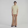 Polo Tonal Patch 4S Cotton polo shirt with leather logo Beige