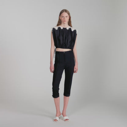 Poesie  Top Black / Ecru