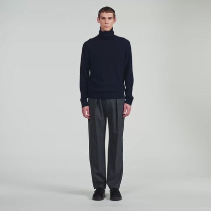 Cashmere Turtleneck Roll neck cashmere jumper Navy Blue
