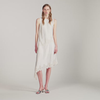 Alva  Silhouette Dress Ecru