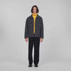 Betanew Zipped wool overshirt Heather Charcoal