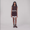Allison Short 2-in-1 wool skirt Light Brown