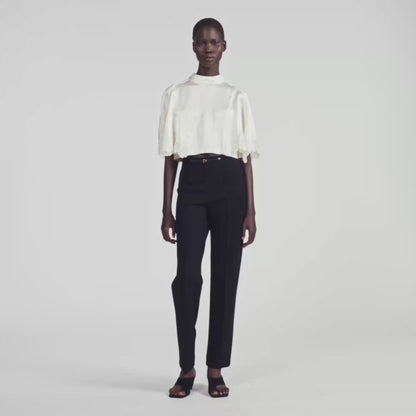 Sawye Stretch straight-leg trousers Black
