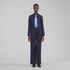 Ellington Rhinestone straight-leg trousers Navy Blue