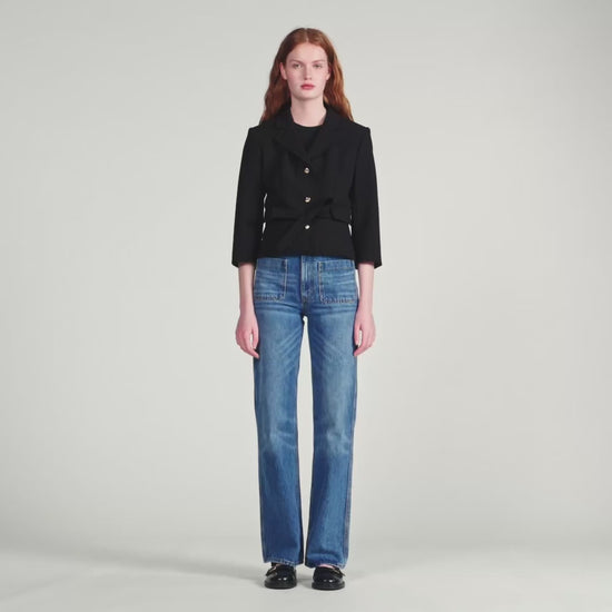 Amor Short Tailored Jacket Black