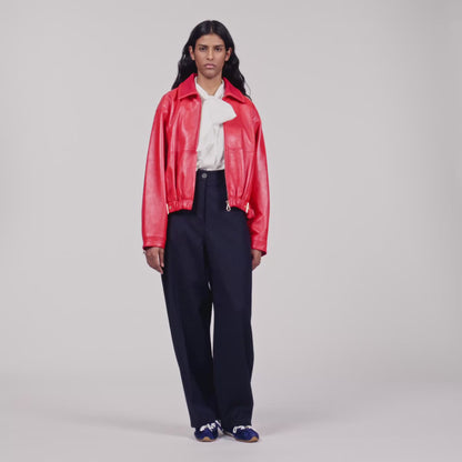Clemy Leather jacket Red