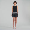 Solea Check knit short dress Black / Ecru