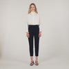 Straight-Leg Trousers Black
