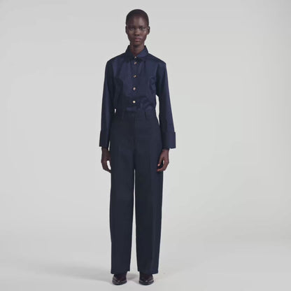 Spirit Wool suit trousers Navy Blue