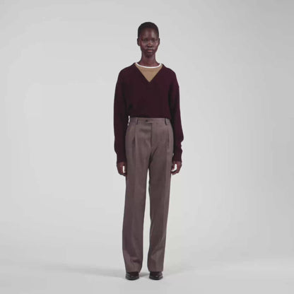 Everett Wool suit trousers Greige