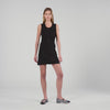 Axelia Short Ribbed Knit Dress Black