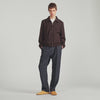 Wool Tracksuit Wool zip-up jacket Chocolate