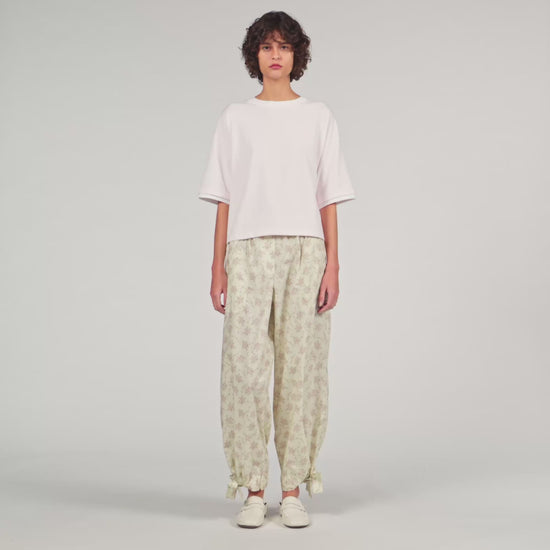 T Shirt With Contrasting Trim Light Pink