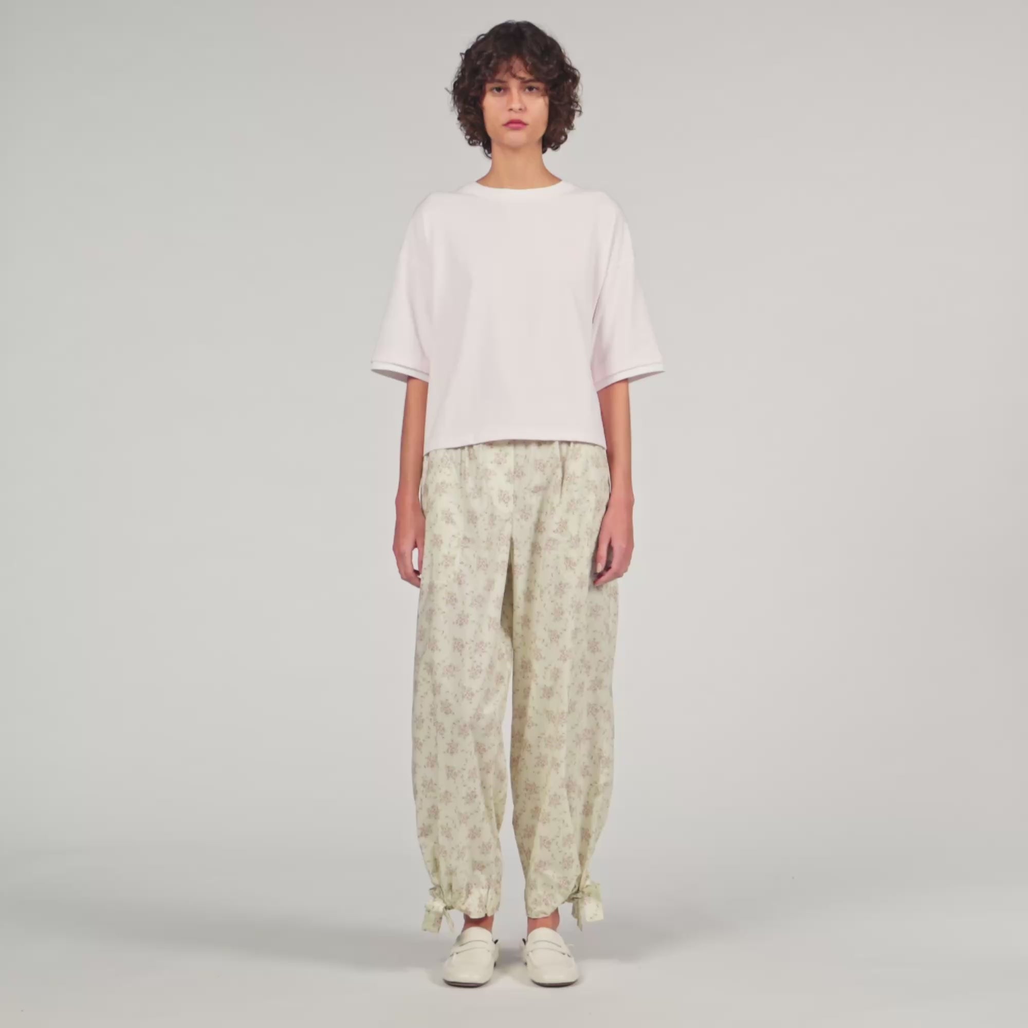 T Shirt With Contrasting Trim Light Pink