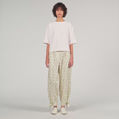 T Shirt With Contrasting Trim Light Pink