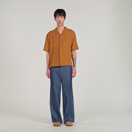 Requin Linen Mc Linen Shirt Whisky