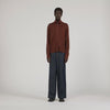 Trucker Cardigan Wool Trucker Jumper Chocolate