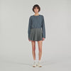 Ezrane T-Shirt With Embroidery Grey