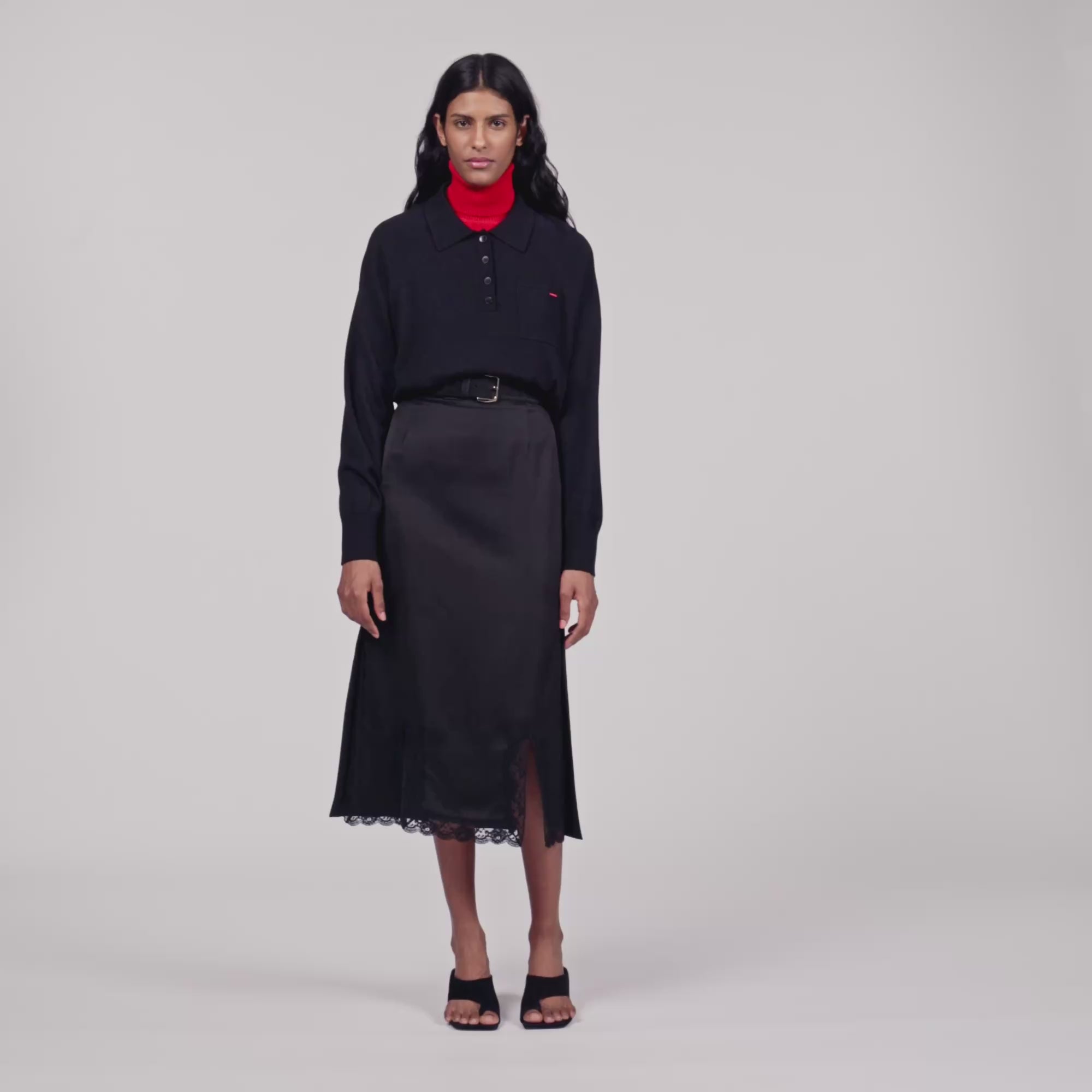 Enja  Knit Skirt Black