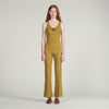 Milan Pointelle Knit Trousers Olive
