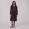 Dorel Double-faced check coat Brown