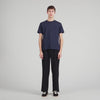 T Shirt With Double S Patch Navy Blue