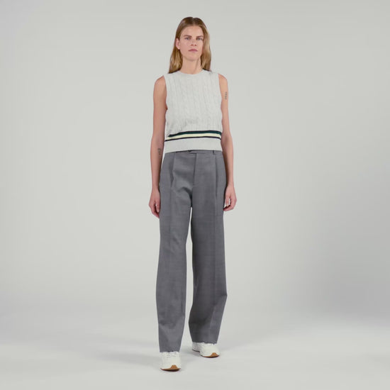 Dylan Straight-Leg Trousers Grey