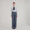 Naelo Striped Trousers Blue