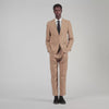 Mode Flannel Wool suit jacket Beige