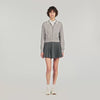 Ameo Cardigan With Beaded Collar Grey
